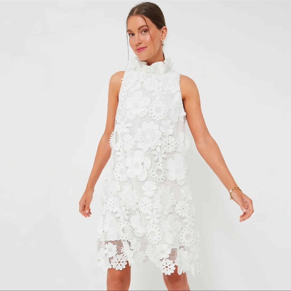 Tuckernuck White Floral Lace Mini Dress